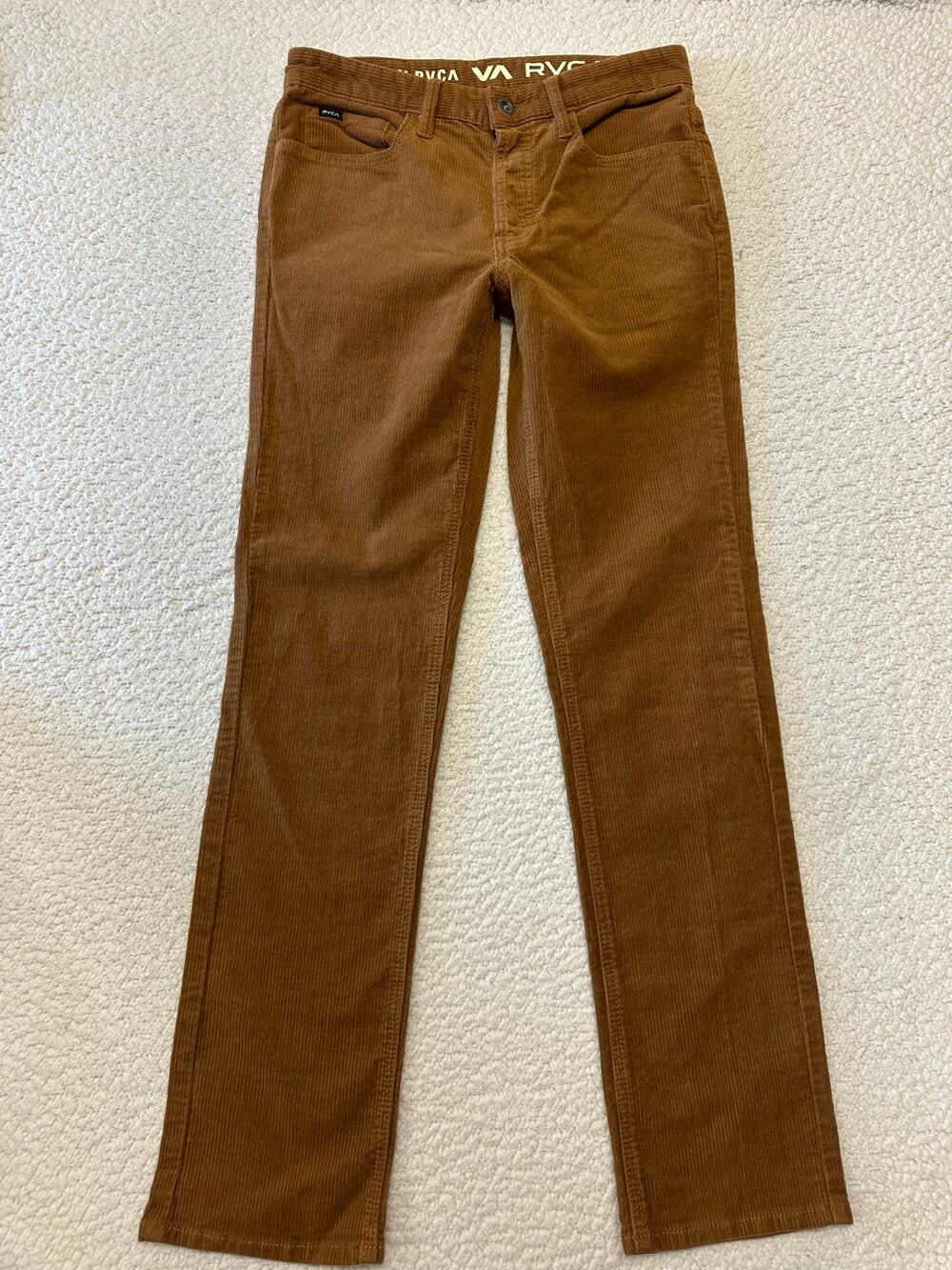 RVCA Mens Slim Corduroy Pants Size 29